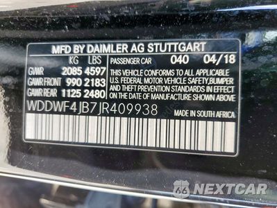 Zdjęcie 12 z 12 samochodu: 2018 MERCEDES-BENZ C 300 VIN:WDDWF4JB7JR409938 - miniatura