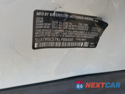 Zdjęcie 13 z 13 samochodu: 2019 BMW Motorrad X3 VIN:5UXTR9C57KLP88449 - miniatura