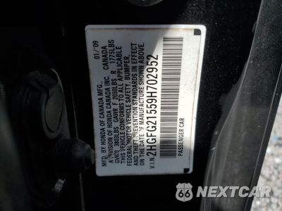 Zdjęcie 12 z 14 samochodu: 2009 HONDA CIVIC SI VIN:2HGFG21559H702952 - miniatura
