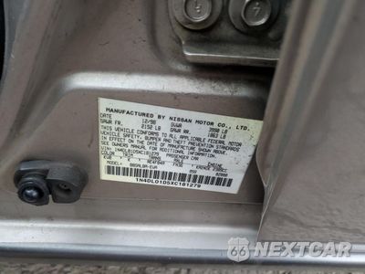 Zdjęcie 12 z 12 samochodu: 1999 NISSAN ALTIMA XE VIN:1N4DL01D5XC181279 - miniatura