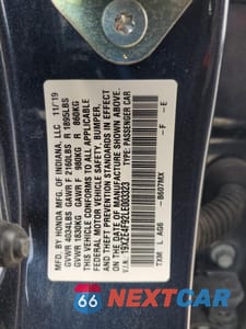 Zdjęcie 12 z 13 samochodu: 2020 HONDA INSIGHT TOURING VIN:19XZE4F92LE003323 - miniatura