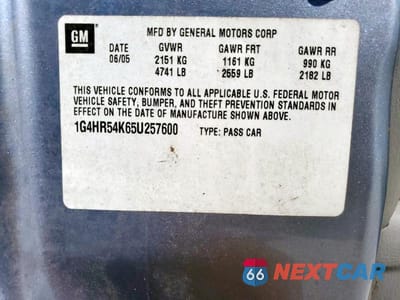 Zdjęcie 12 z 12 samochodu: 2005 BUICK LESABRE LIMITED VIN:1G4HR54K65U257600 - miniatura