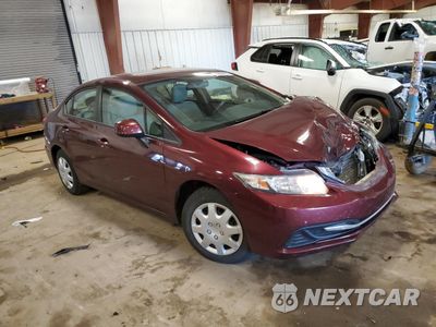 Czwarte zdjęcie samochodu z boku: 2013 HONDA CIVIC LX VIN:19XFB2F55DE060453 - miniatura