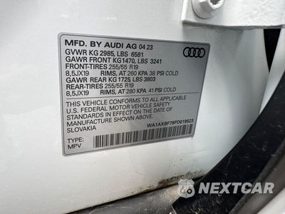 Zdjęcie 10 z 10 samochodu: 2023 AUDI Q7 PREMIUM VIN:WA1AXBF78PD019523 - miniatura