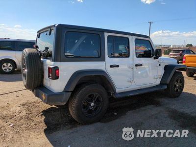 Trzecie zdjęcie samochodu z tyłu: 2020 JEEP WRANGLER UNLIMITED SPORT VIN:1C4HJXDN2LW212821 - miniatura