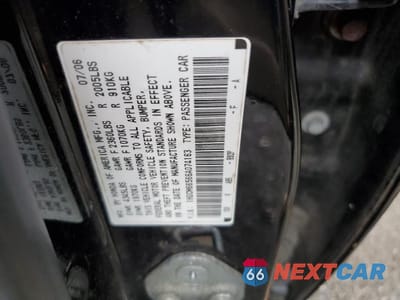 Zdjęcie 12 z 12 samochodu: 2006 HONDA ACCORD EX VIN:1HGCM66566A074163 - miniatura