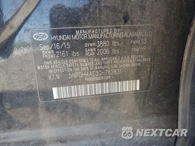 Zdjęcie 12 z 14 samochodu: 2016 HYUNDAI ELANTRA SE VIN:5NPDH4AE3GH762831 - miniatura