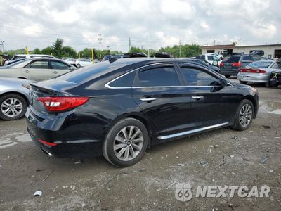 Trzecie zdjęcie samochodu z tyłu: 2017 HYUNDAI SONATA SPORT VIN:5NPE34AF8HH458519 - miniatura