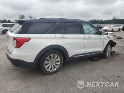 Trzecie zdjęcie samochodu z tyłu: 2020 FORD EXPLORER LIMITED VIN:1FMSK8FH8LGA32233 - miniatura