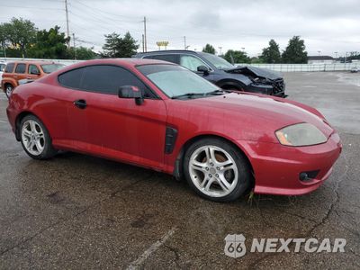 Czwarte zdjęcie samochodu z boku: 2005 HYUNDAI TIBURON GT VIN:KMHHN65F25U164141 - miniatura
