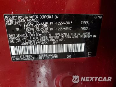 Zdjęcie 13 z 15 samochodu: 2018 TOYOTA RAV4 LE VIN:JTMBFREV2JD234456 - miniatura