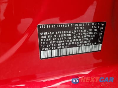 Zdjęcie 13 z 15 samochodu: 2015 VOLKSWAGEN GOLF SPORTWAGEN TDI S VIN:3VWFA7AU1FM504416 - miniatura