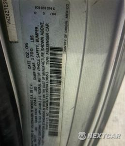Zdjęcie 10 z 11 samochodu: 2005 VOLKSWAGEN NEW BEETLE GLS VIN:3VWCK31C35M410861 - miniatura