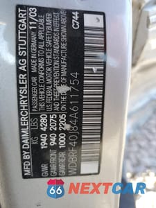 Zdjęcie 12 z 14 samochodu: 2004 MERCEDES-BENZ C 230K SPORT SEDAN VIN:WDBRF40J84A611754 - miniatura