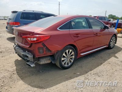 Trzecie zdjęcie samochodu z tyłu: 2015 HYUNDAI SONATA SPORT VIN:5NPE34AF6FH076440 - miniatura