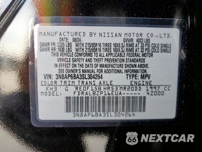 Zdjęcie 14 z 17 samochodu: 2025 NISSAN KICKS S VIN:3N8AP6BA3SL304264 - miniatura
