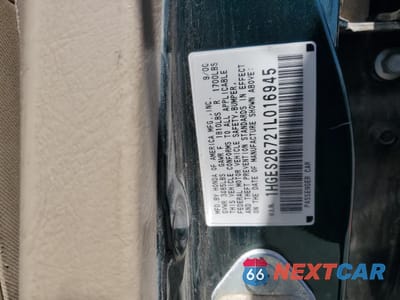 Zdjęcie 12 z 13 samochodu: 2001 HONDA CIVIC EX VIN:1HGES26721L016945 - miniatura