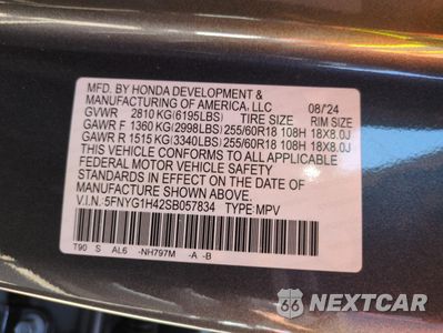 Zdjęcie 12 z 15 samochodu: 2025 HONDA PILOT EXL VIN:5FNYG1H42SB057834 - miniatura