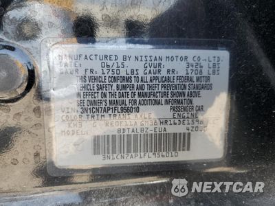 Zdjęcie 13 z 13 samochodu: 2015 NISSAN VERSA S VIN:3N1CN7AP1FL956010 - miniatura