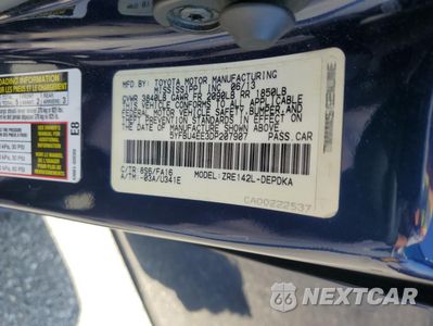Zdjęcie 12 z 14 samochodu: 2013 TOYOTA COROLLA BASE VIN:5YFBU4EE3DP207907 - miniatura
