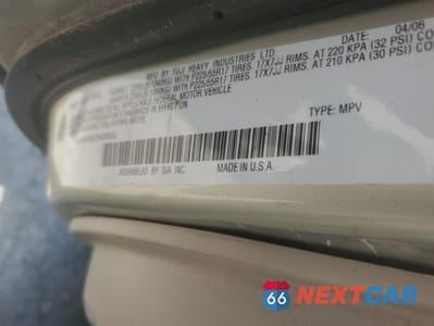 Zdjęcie 12 z 12 samochodu: 2006 SUBARU OUTBACK OUTBACK 3.0R LL BEAN VIN:4S4BP86C664356342 - miniatura