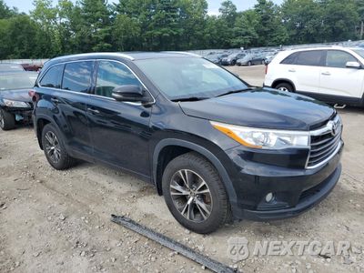 Czwarte zdjęcie samochodu z boku: 2016 TOYOTA HIGHLANDER XLE VIN:5TDJKRFH0GS311810 - miniatura