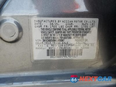 Zdjęcie 12 z 12 samochodu: 2021 NISSAN VERSA S VIN:3N1CN8DV9ML909367 - miniatura