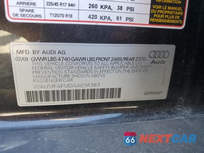 Zdjęcie 12 z 12 samochodu: 2010 AUDI A3 PREMIUM PLUS VIN:WAUMFAFM0AA034383 - miniatura