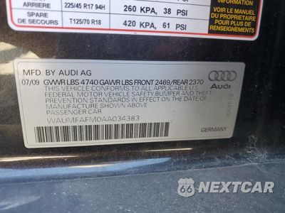 Zdjęcie 12 z 12 samochodu: 2010 AUDI A3 PREMIUM PLUS VIN:WAUMFAFM0AA034383 - miniatura