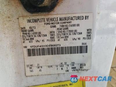 Zdjęcie 10 z 10 samochodu: 2013 FORD F450 SUPER DUTY VIN:1FDUF4GY0DEB05273 - miniatura