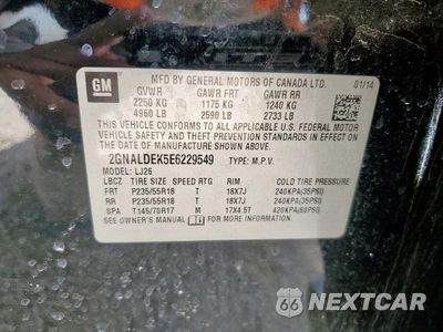 Zdjęcie 12 z 12 samochodu: 2014 CHEVROLET EQUINOX LTZ VIN:2GNALDEK5E6229549 - miniatura