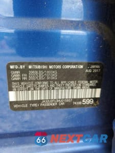 Zdjęcie 12 z 12 samochodu: 2017 MITSUBISHI LANCER ES VIN:JA32U2FU3HU015937 - miniatura