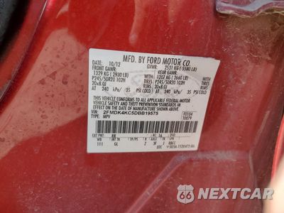 Zdjęcie 12 z 12 samochodu: 2013 FORD EDGE LIMITED VIN:2FMDK4KC5DBB19575 - miniatura