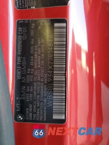 Zdjęcie 13 z 15 samochodu: 2002 BMW M3 VIN:WBSBL934X2JR14846 - miniatura