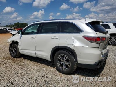 Drugie zdjęcie samochodu z przodu: 2016 TOYOTA HIGHLANDER XLE VIN:5TDKKRFH8GS503982 - miniatura