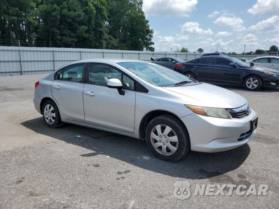 Czwarte zdjęcie samochodu z boku: 2012 HONDA CIVIC LX VIN:19XFB2F54CE014238 - miniatura
