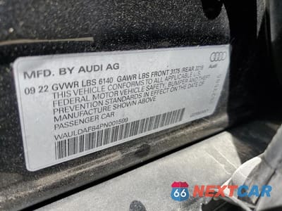 Zdjęcie 13 z 13 samochodu: 2023 AUDI A8 L VIN:WAULDAF84PN001599 - miniatura