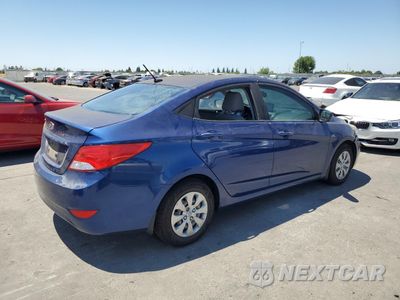 Trzecie zdjęcie samochodu z tyłu: 2017 HYUNDAI ACCENT SE VIN:KMHCT4AEXHU245779 - miniatura