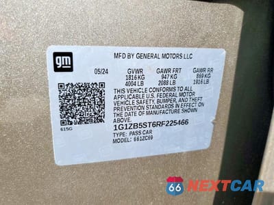 Zdjęcie 13 z 13 samochodu: 2024 CHEVROLET MALIBU LS VIN:1G1ZB5ST6RF225466 - miniatura