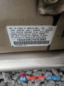 Zdjęcie 13 z 13 samochodu: 2000 ACURA 3.2TL VIN:19UUA5663YA063866 - miniatura