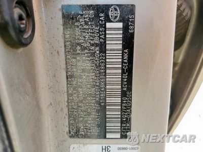 Zdjęcie 12 z 12 samochodu: 2009 TOYOTA CAMRY BASE VIN:4T1BE46K69U886322 - miniatura