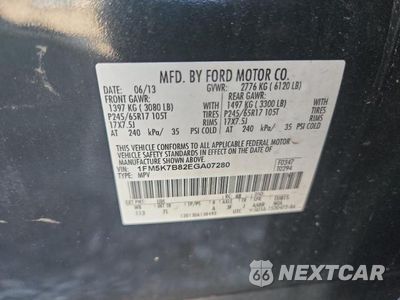 Zdjęcie 13 z 13 samochodu: 2014 FORD EXPLORER VIN:1FM5K7B82EGA07280 - miniatura