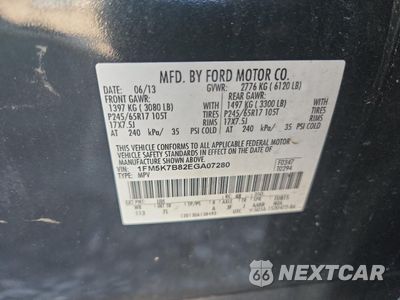 Zdjęcie 13 z 15 samochodu: 2014 FORD EXPLORER VIN:1FM5K7B82EGA07280 - miniatura
