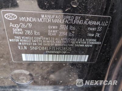 Zdjęcie 12 z 13 samochodu: 2020 HYUNDAI ELANTRA SEL VIN:5NPD84LF7LH528515 - miniatura
