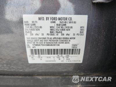 Zdjęcie 13 z 16 samochodu: 2021 FORD EXPLORER XLT VIN:1FMSK7DH3MGB39138 - miniatura
