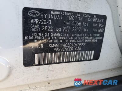Zdjęcie 13 z 13 samochodu: 2023 HYUNDAI IONIQ 6 SEL VIN:KMHM34AC5PA040888 - miniatura
