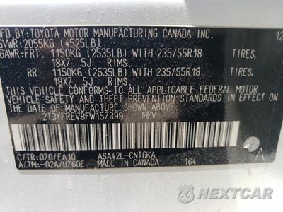 Zdjęcie 13 z 13 samochodu: 2015 TOYOTA RAV4 LIMITED VIN:2T3YFREV8FW157399 - miniatura