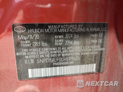 Zdjęcie 12 z 14 samochodu: 2020 HYUNDAI ELANTRA SEL VIN:5NPD84LF0LH599605 - miniatura
