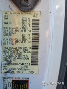 Zdjęcie 12 z 14 samochodu: 2015 NISSAN FRONTIER SV VIN:1N6AD0CW7FN750271 - miniatura