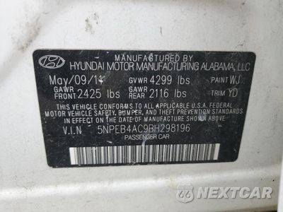 Zdjęcie 12 z 12 samochodu: 2011 HYUNDAI SONATA GLS VIN:5NPEB4AC9BH298196 - miniatura